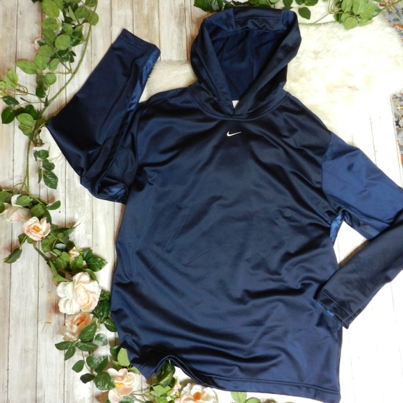 Nike Other - Nike mens navy blue XL basketball long hoodie